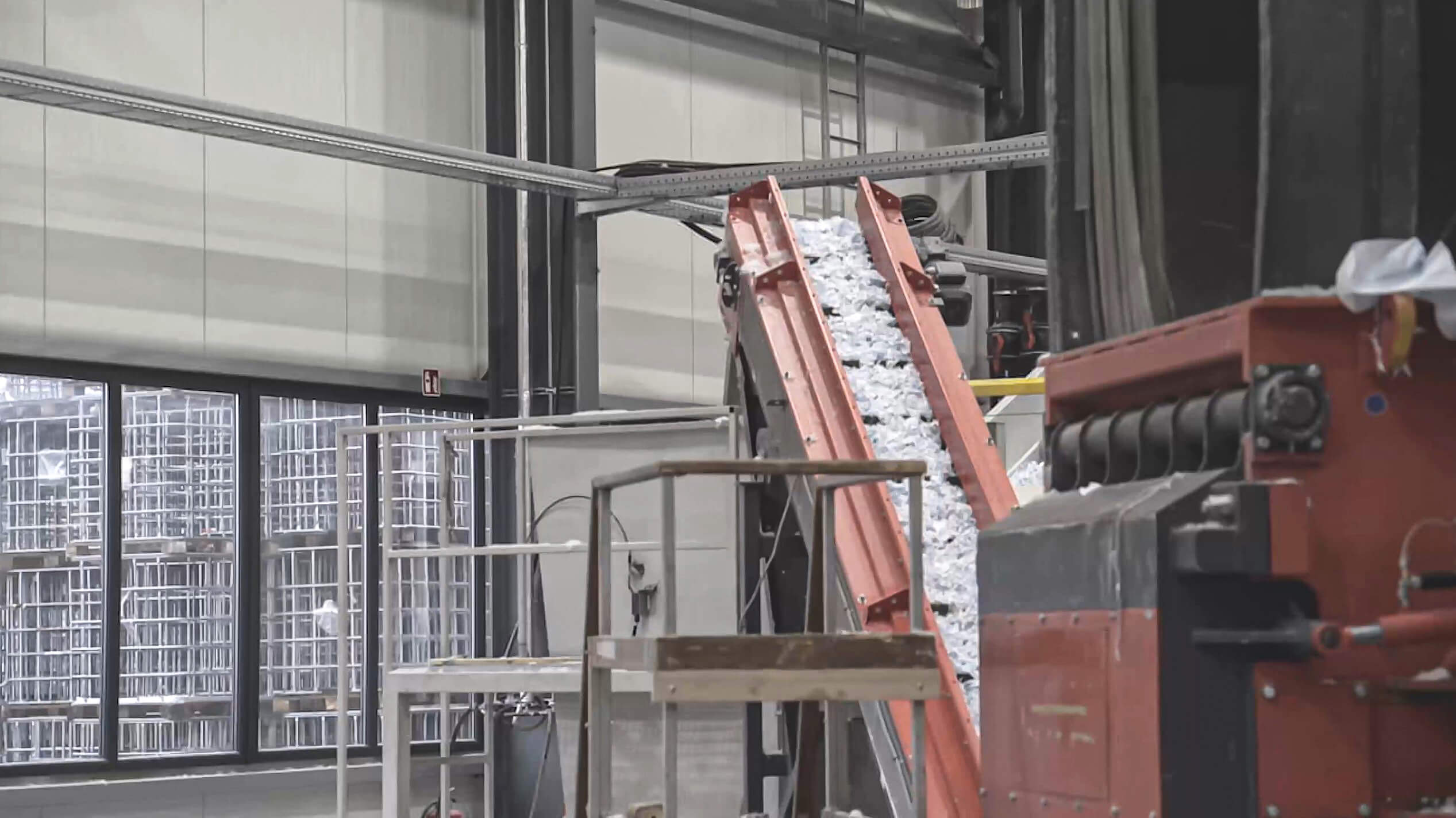 Austragsband, Shredder WEIMA Shredder with conveyor belt