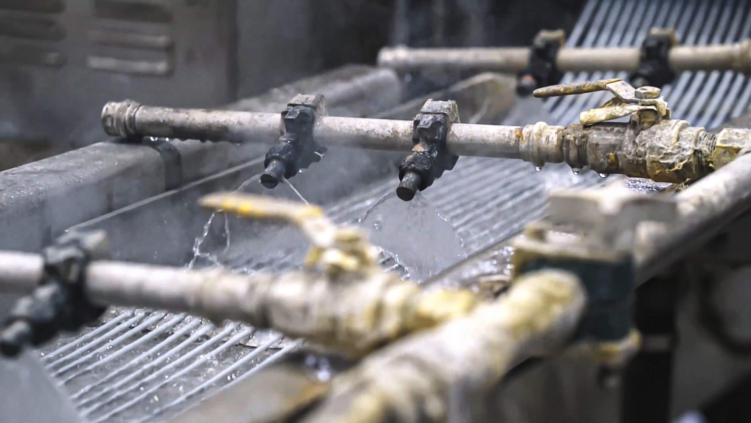 Extrusion, Wasserbad Extrusion with water bath
