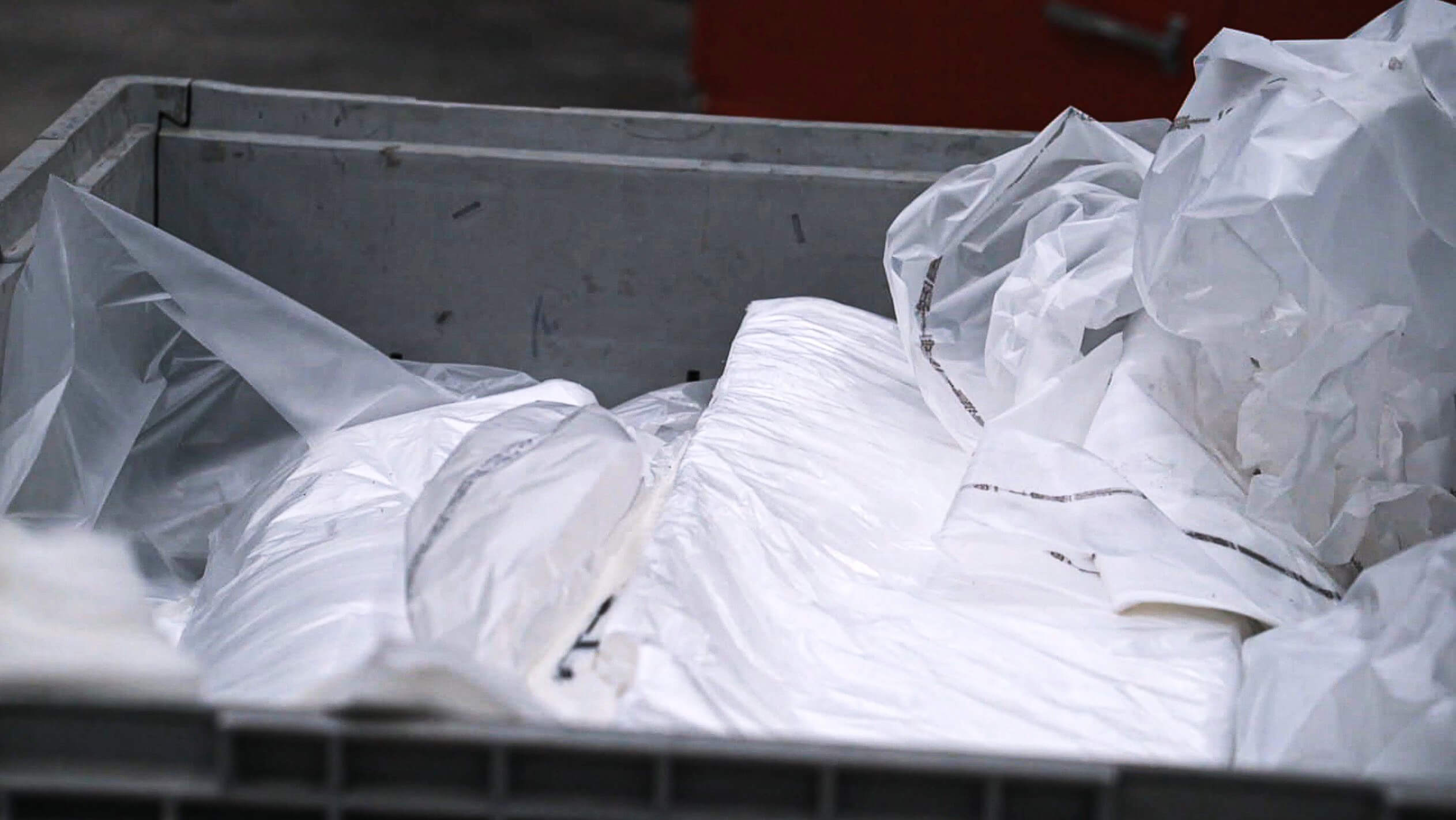Kunststoff, Plastik, Plastic plastic before the recycling process