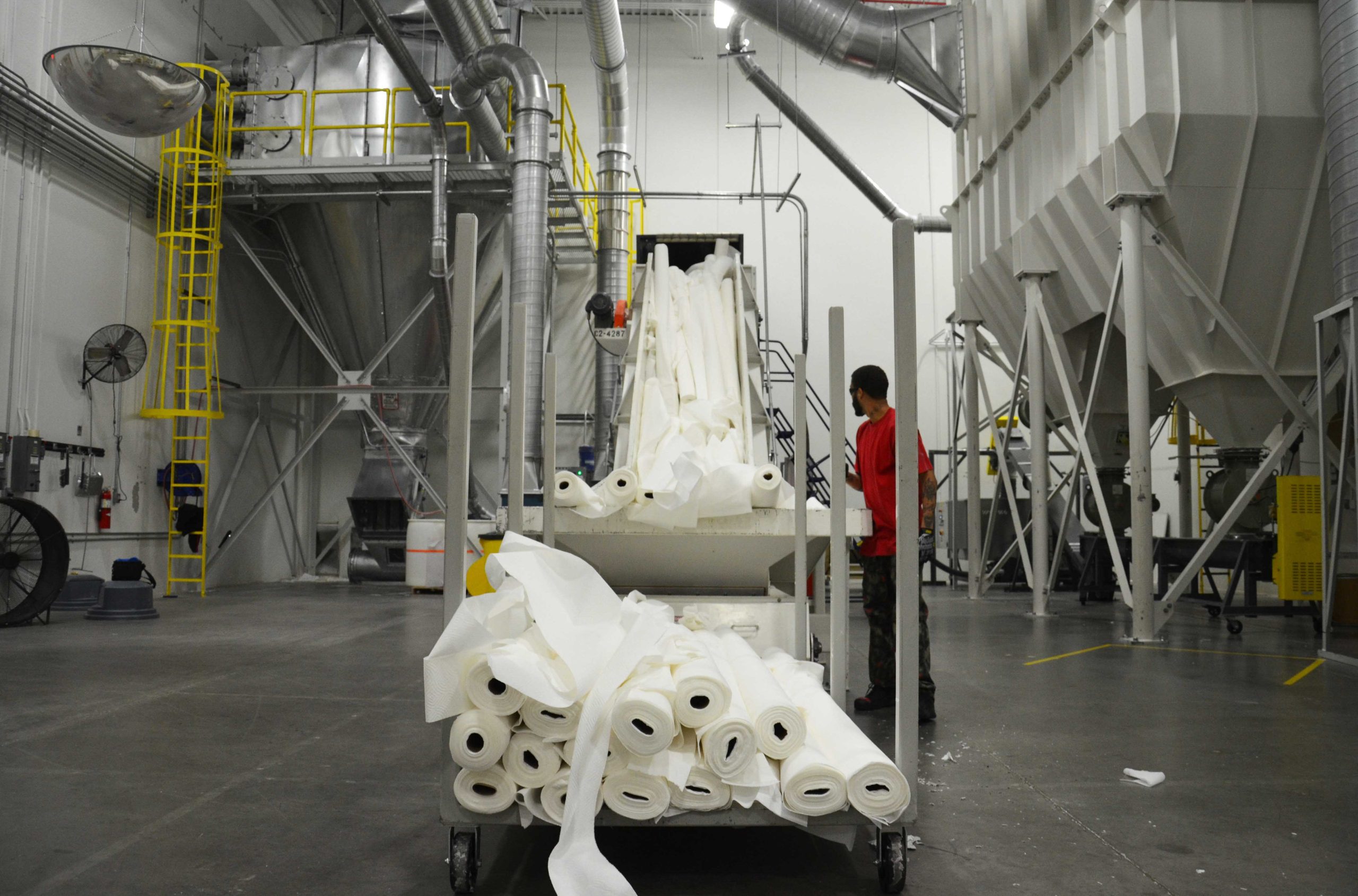 Production waste from all-purpose cloth production