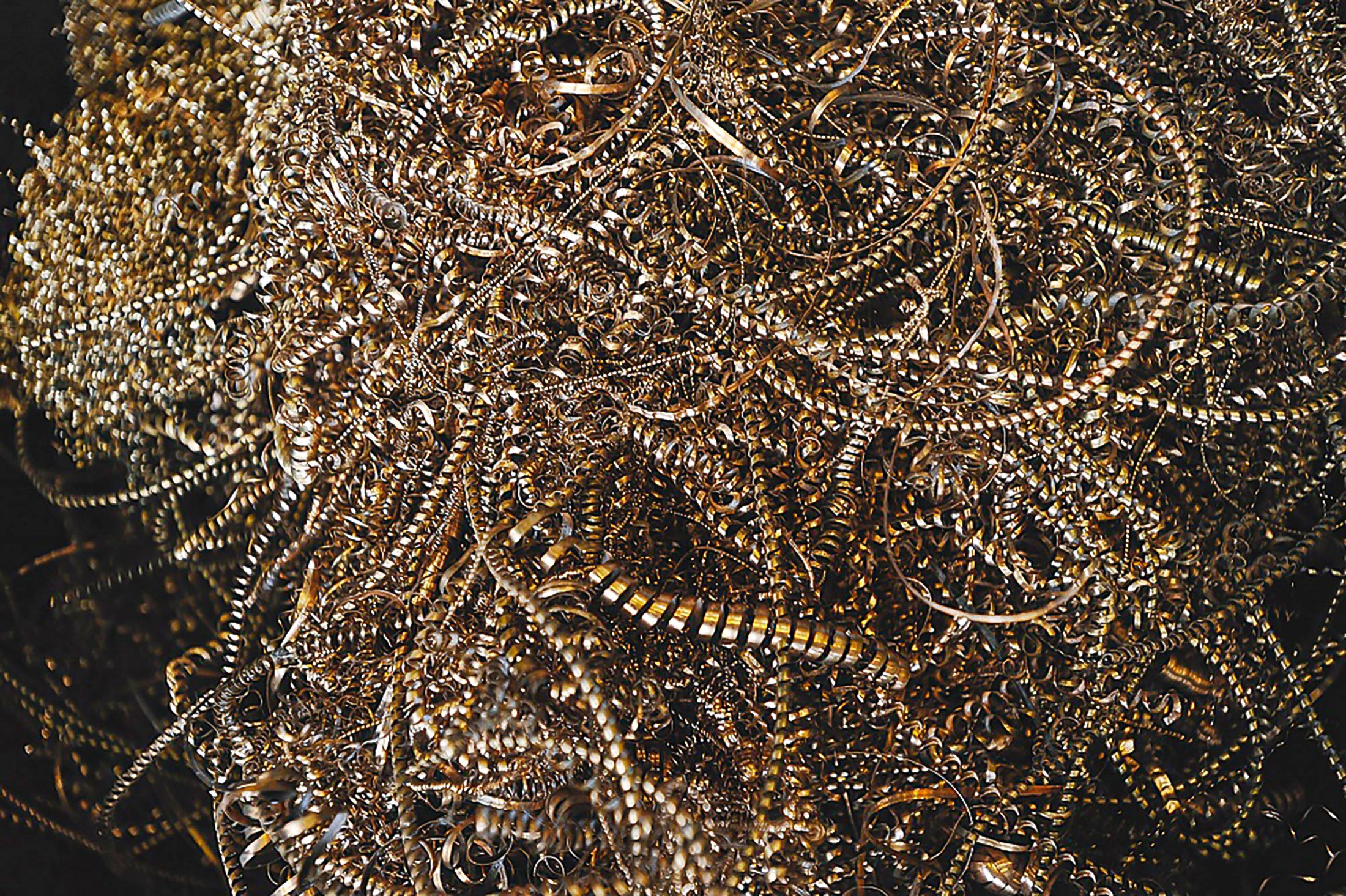 Milling cuttings from bronze