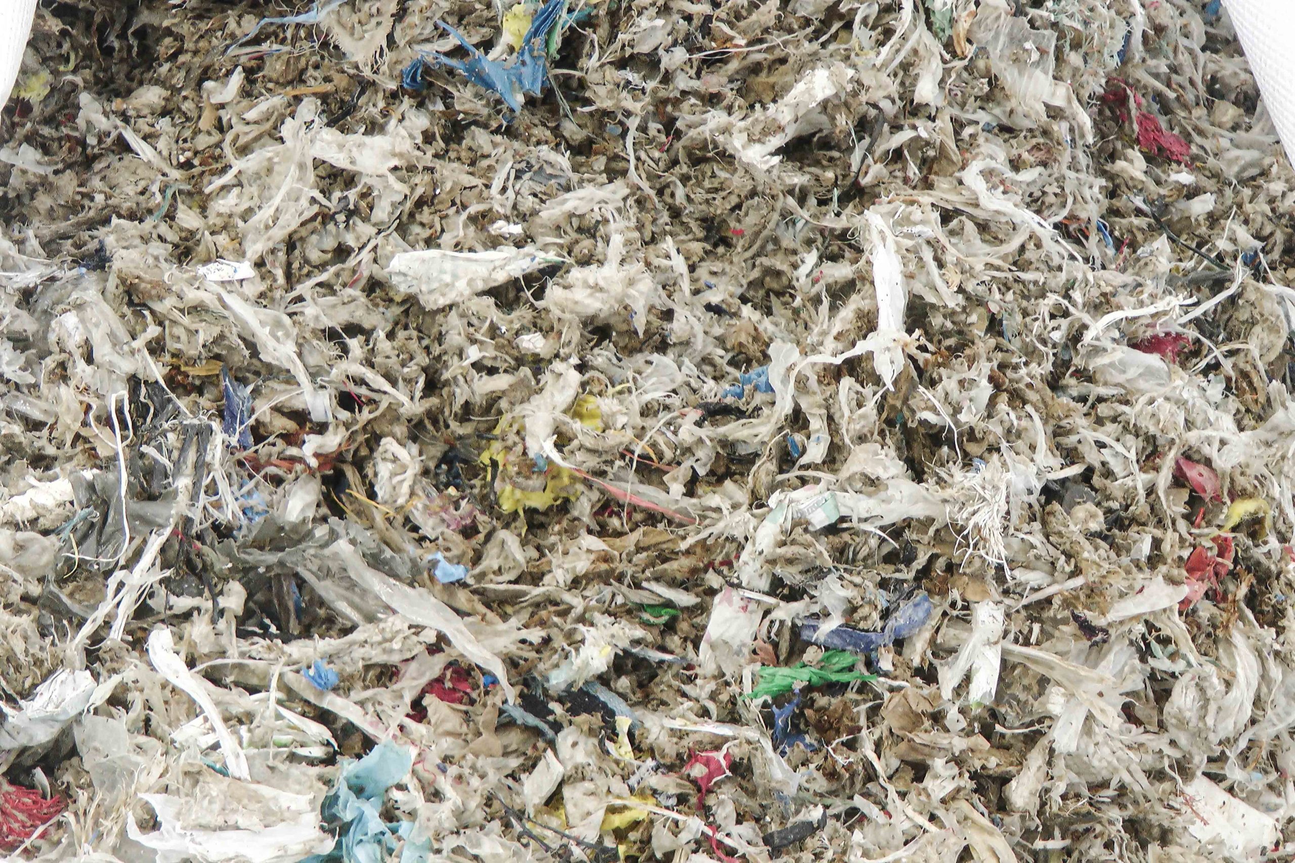 Pulper waste can be recycled after shredding