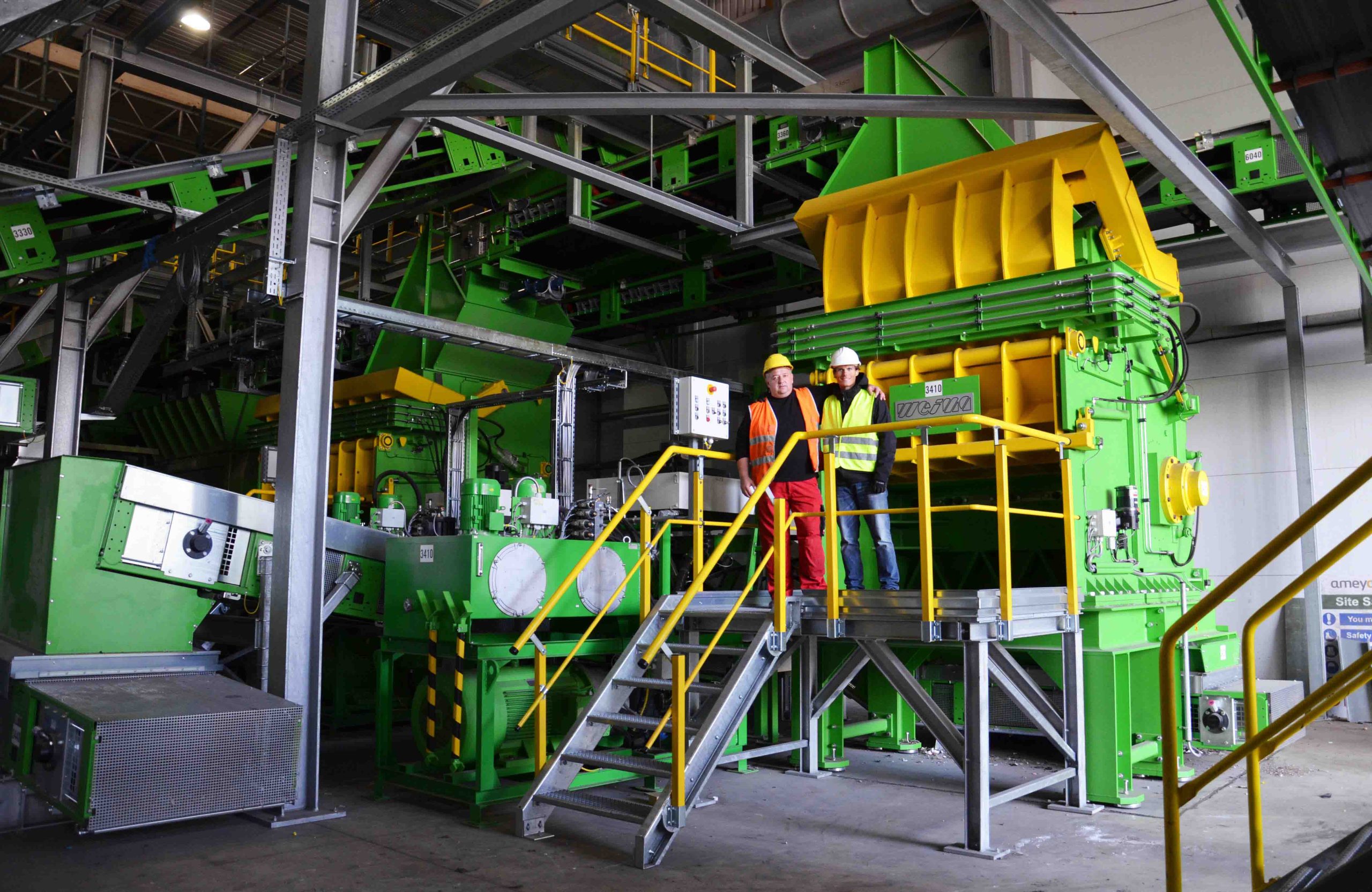 Shredding of municipal waste