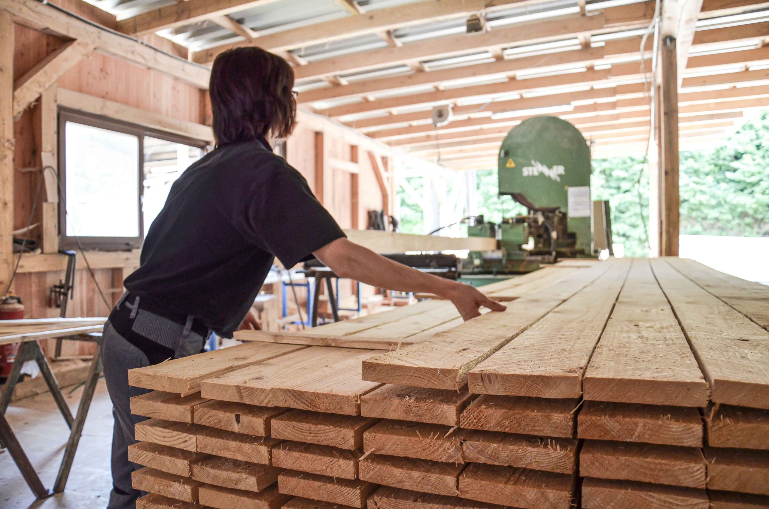 Wood scrap from sawmills such as wood cuttings