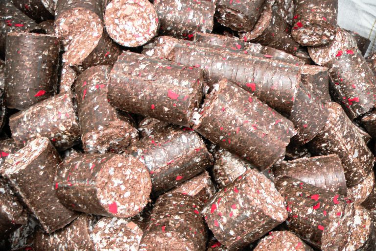 Briquettes from tobacco