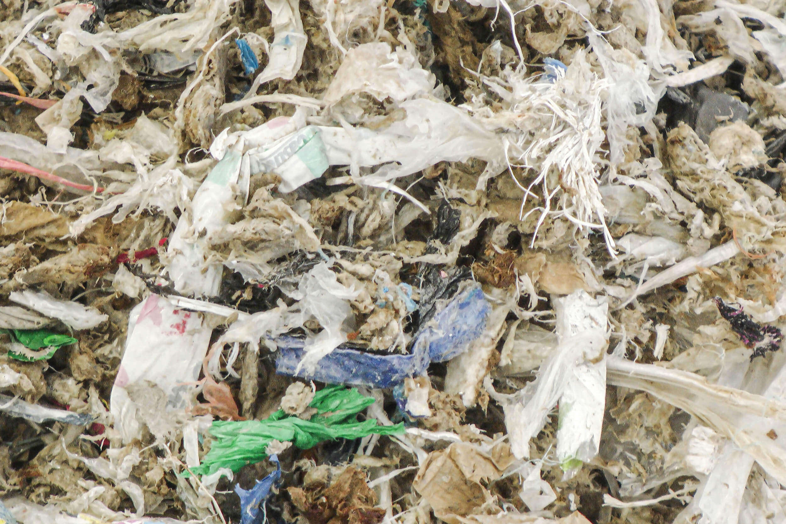 Pulper waste after size reduction