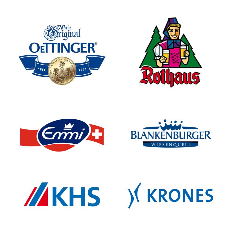 PUEHLER references: Oettinger brewery, Rothaus brewery, Emmi, Blankenburger, KHS, Krones