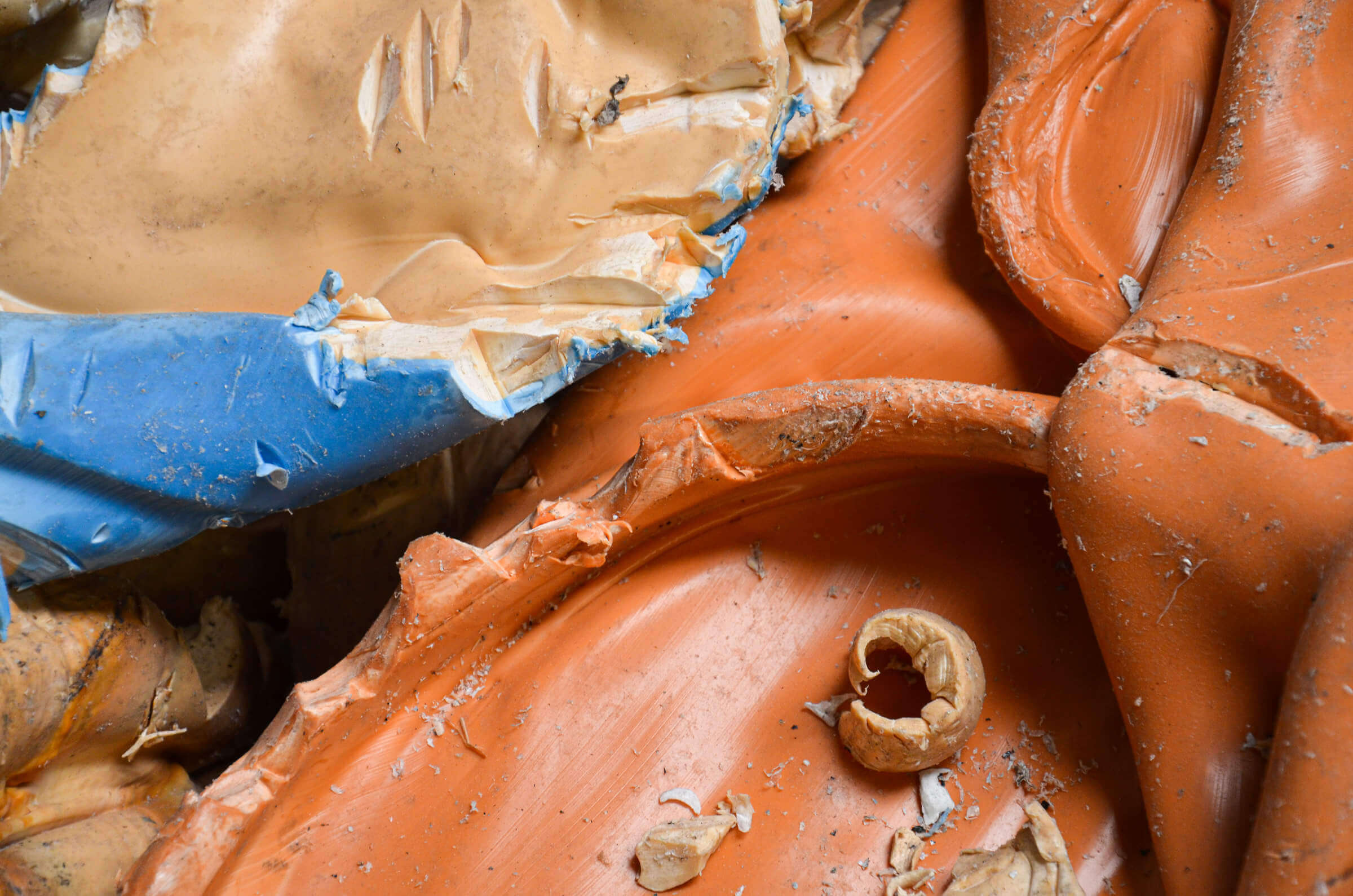 Various petrochemical lumps from injection moulding