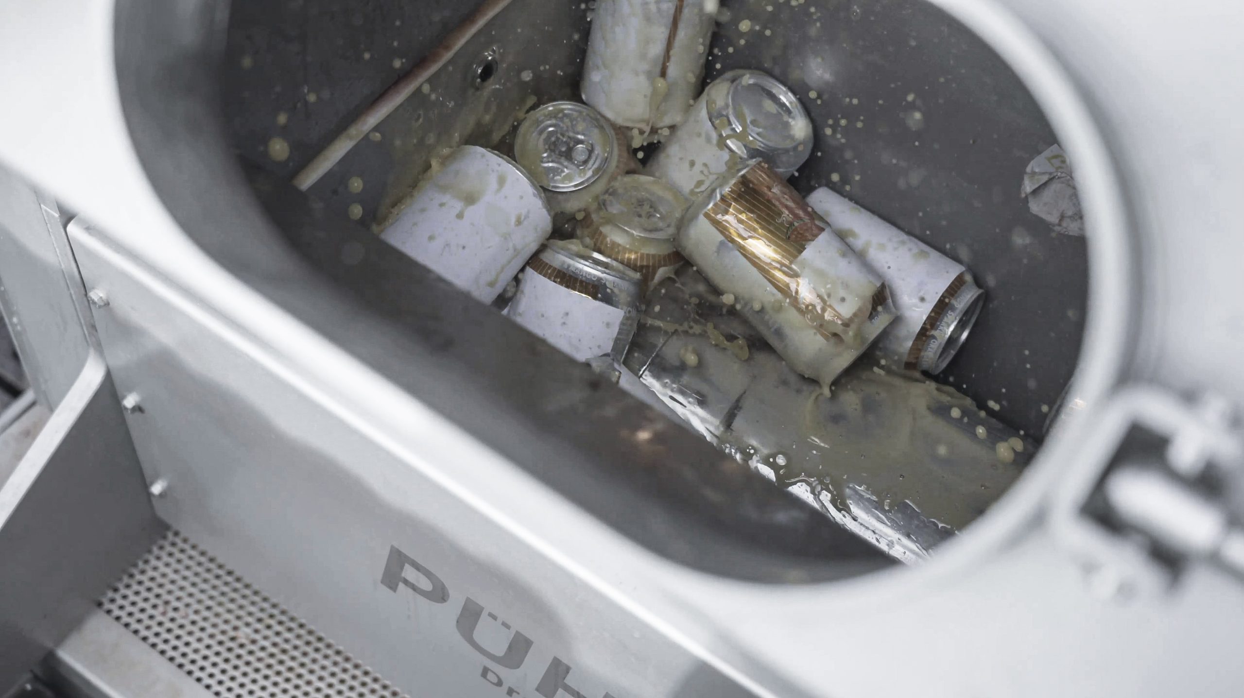 Beer can pressing