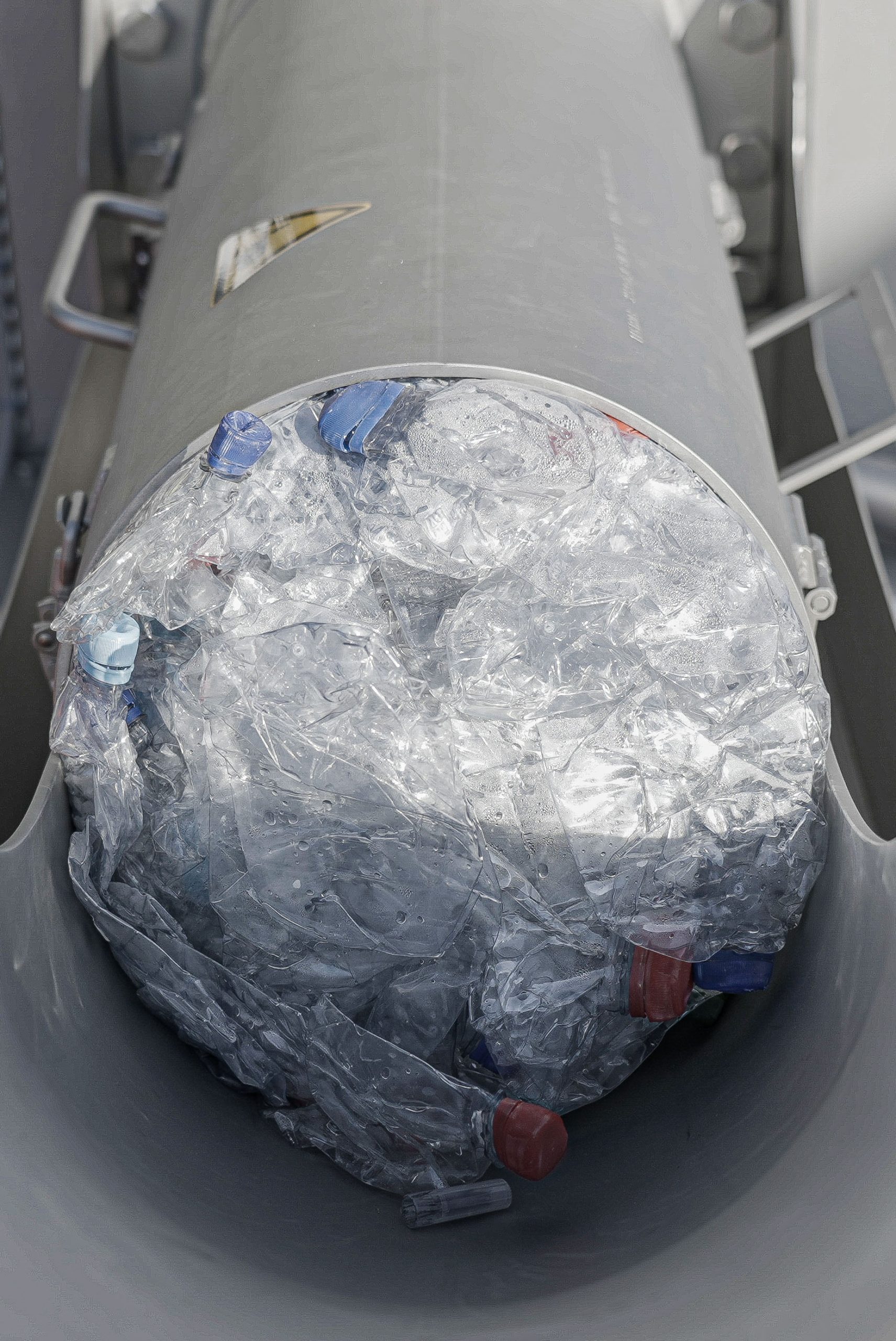 Pressed plastic bottles