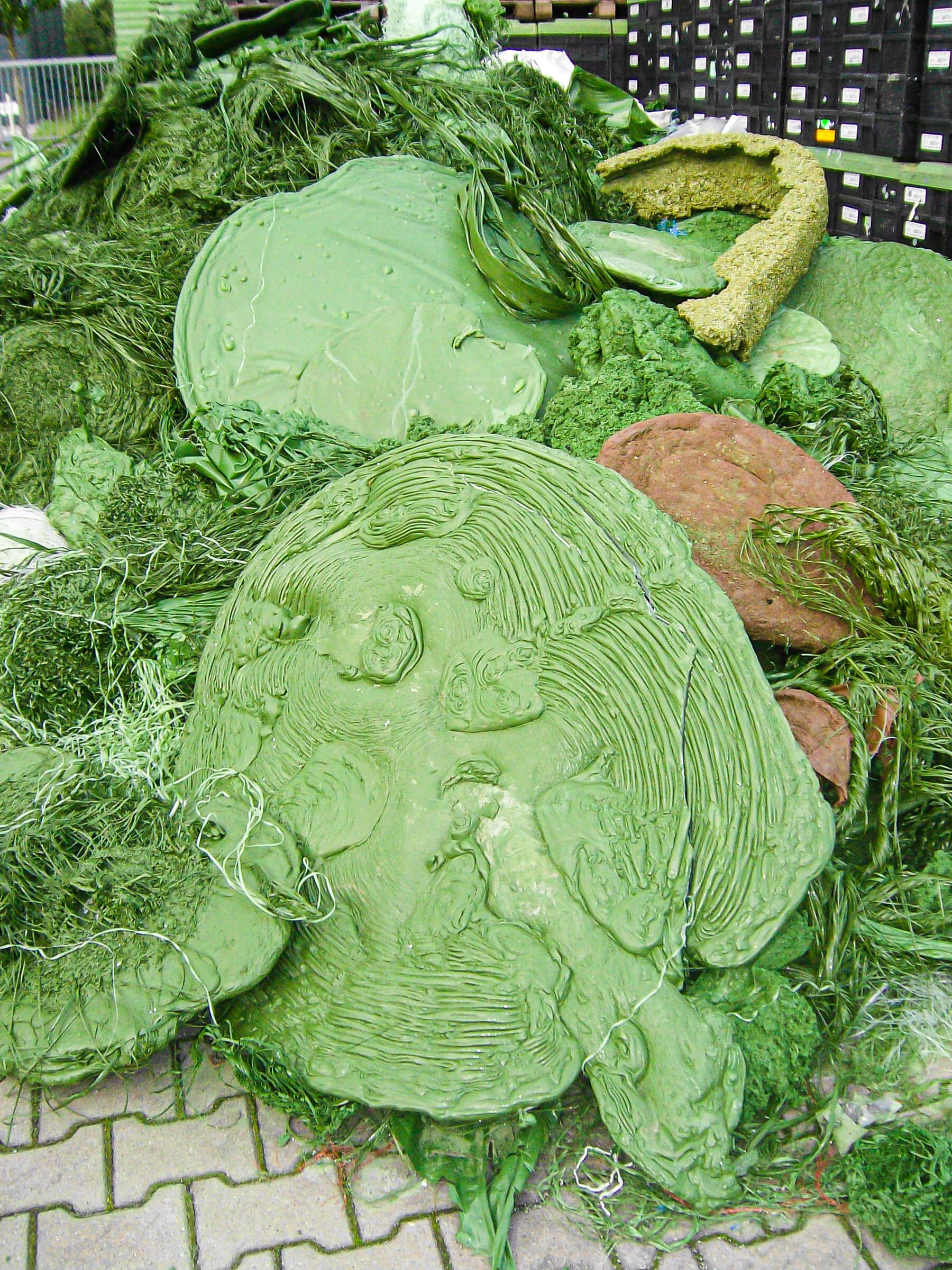 Waste from plastic extrusion