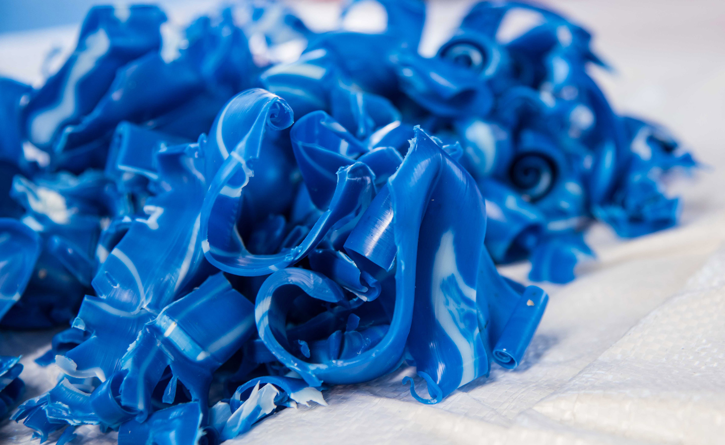 Shredded PE and HDPE lumps