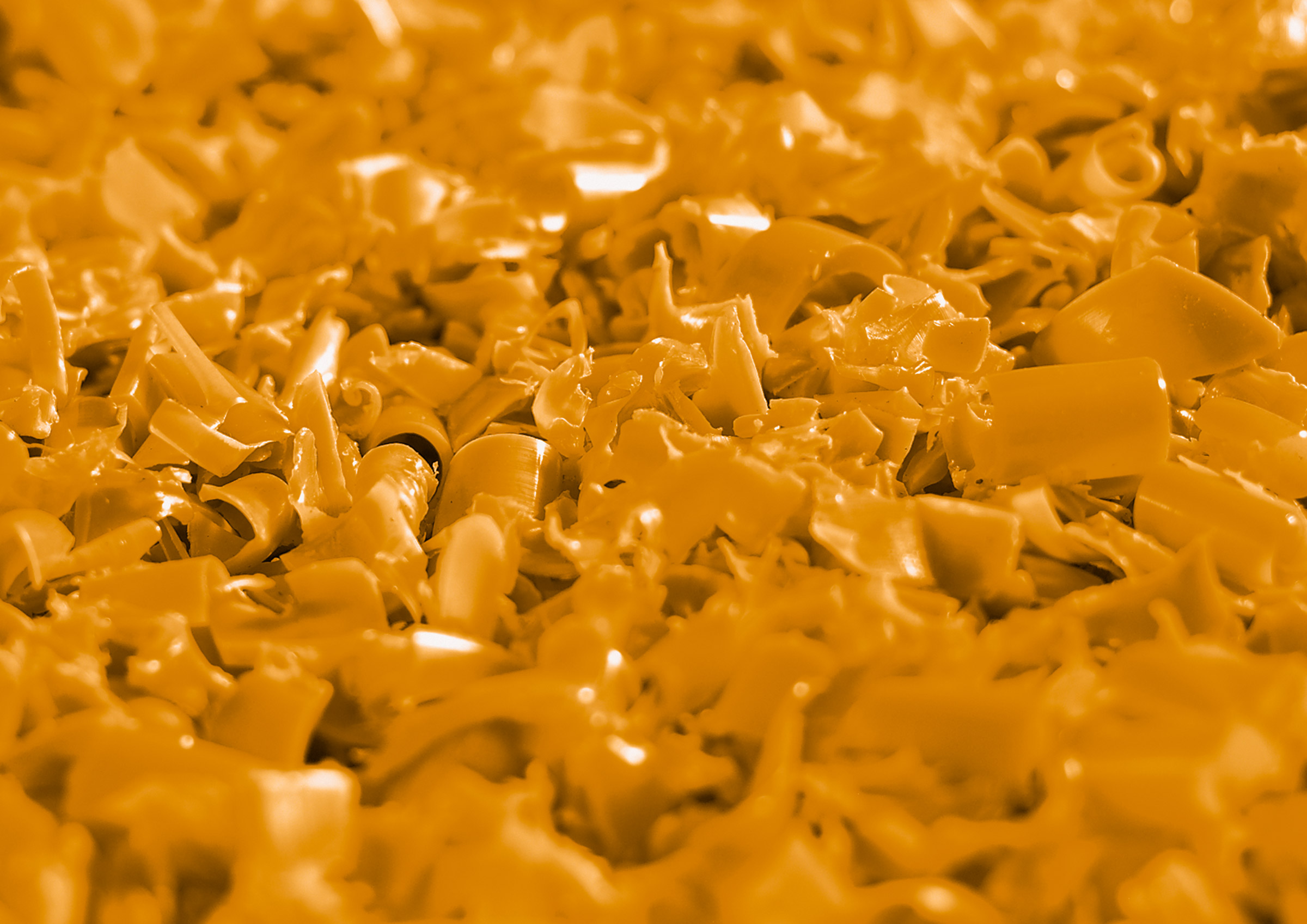 Shredded plastic waste from WEIMA shredder shredder