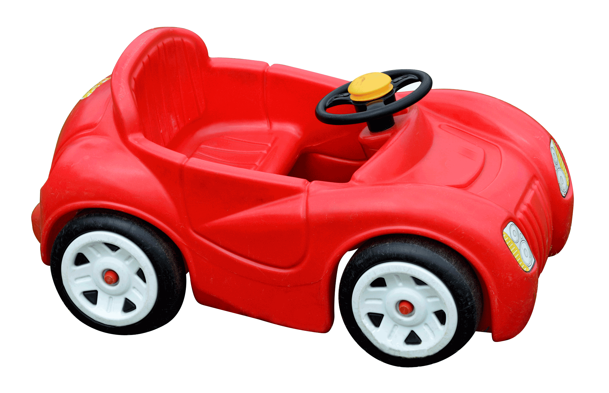 Rigid plastics toy car before shredding
