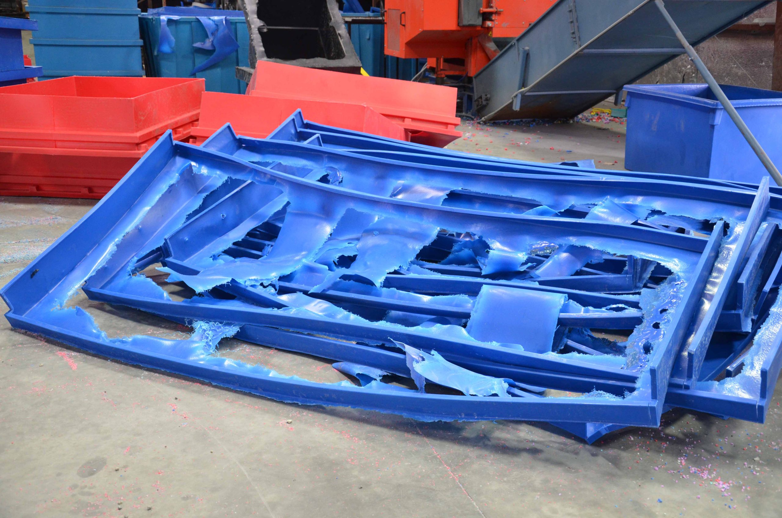 Plastic container scrap