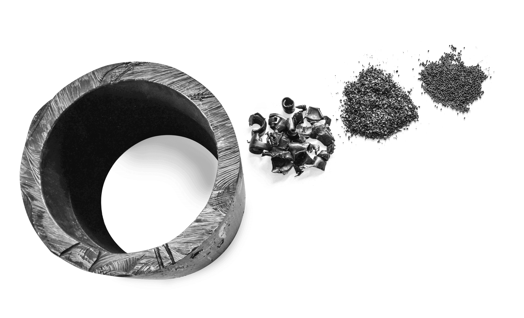 HDPE pipe, regrind, granulate, regranulate