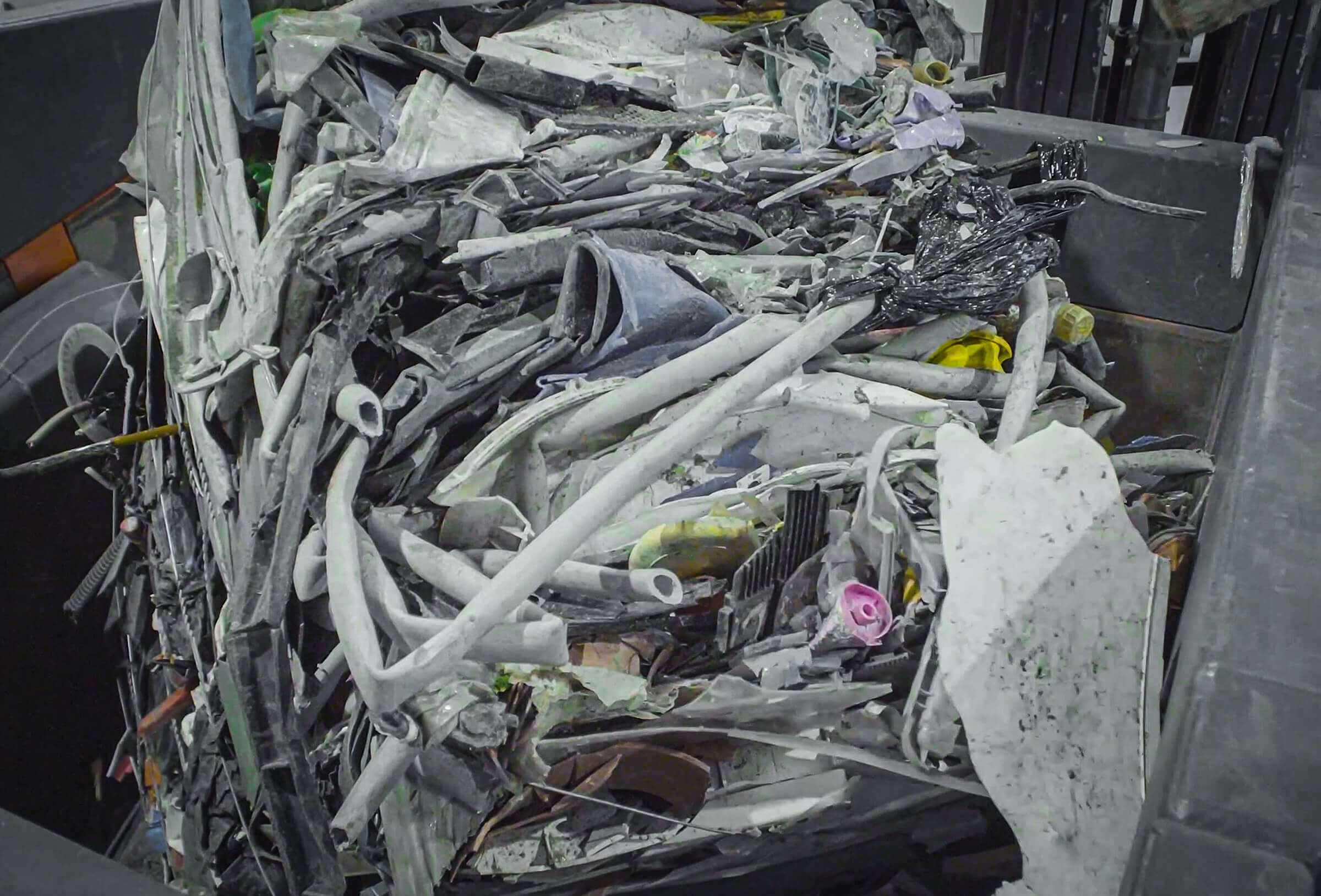 Baled rigid plastic scrap