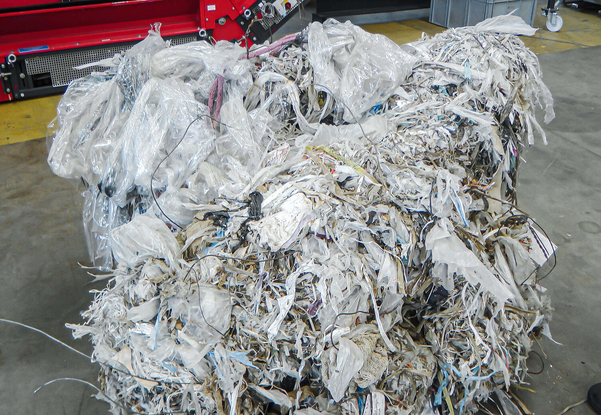 Baled pulper ropes