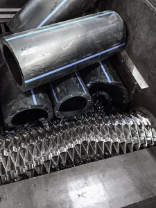 WEIMA shredder with HDPE pipes