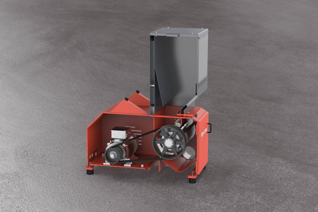 view inside weima wnz secondary shredder granulator