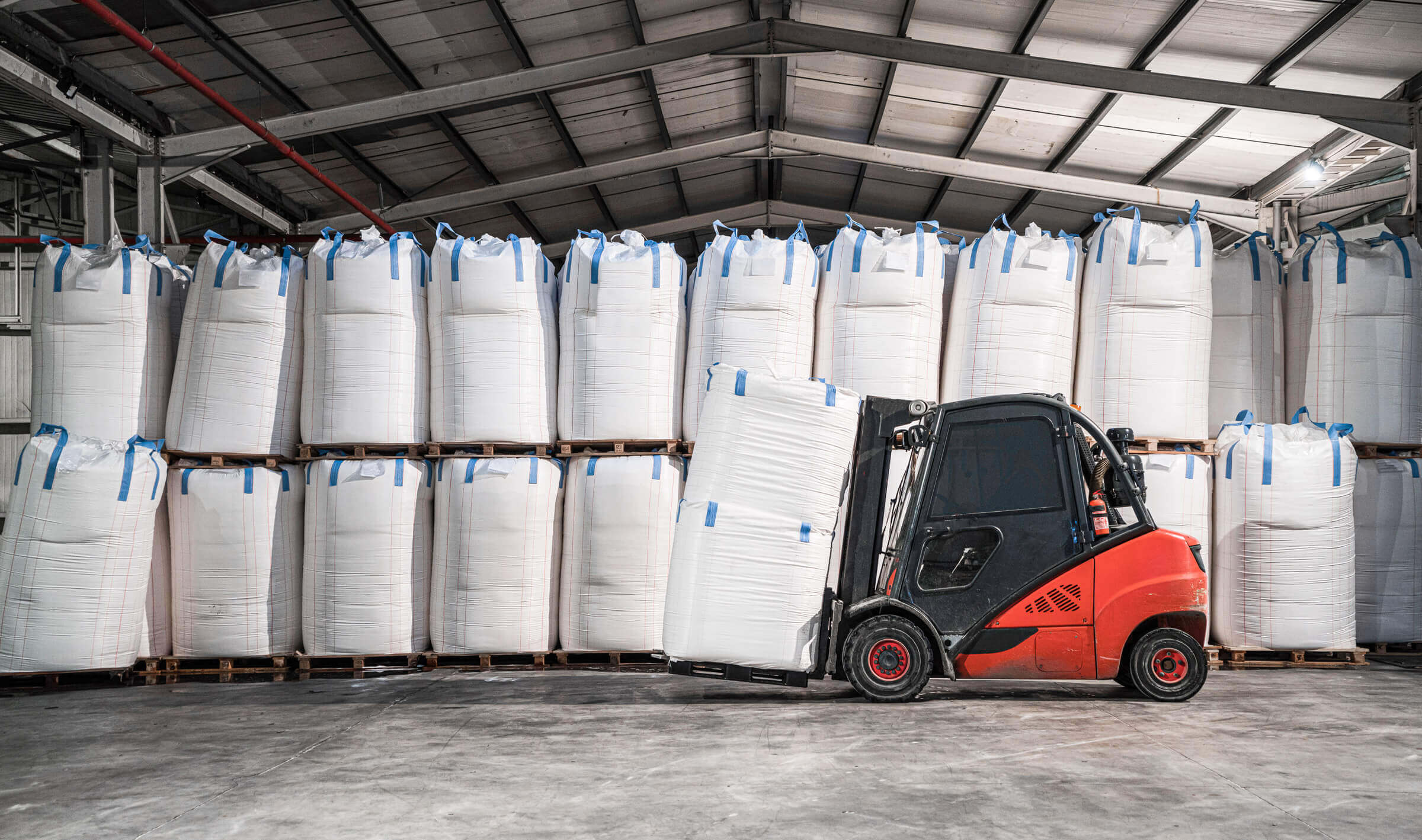 Big bags waiting for transportation