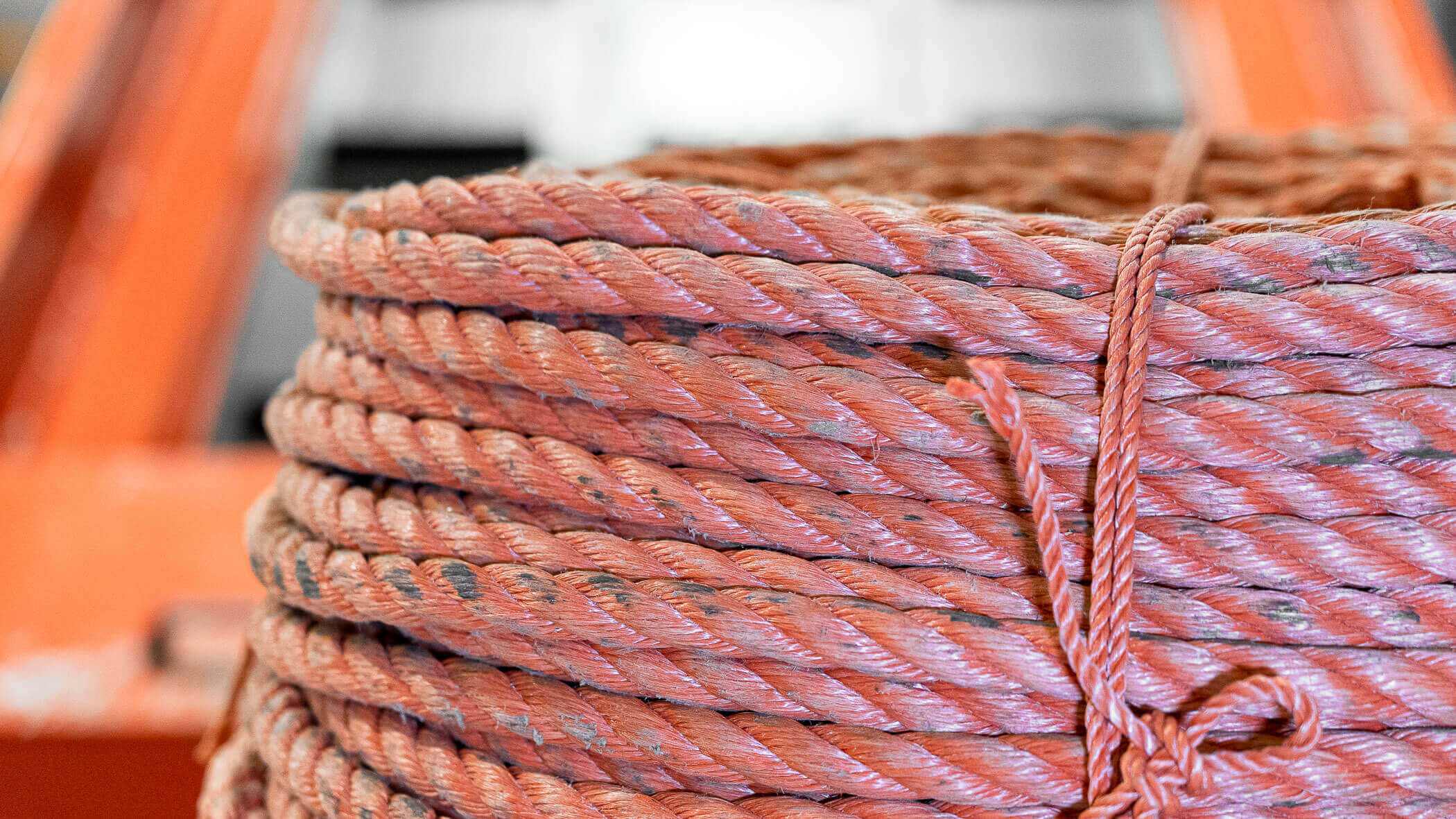 red pile of ropes