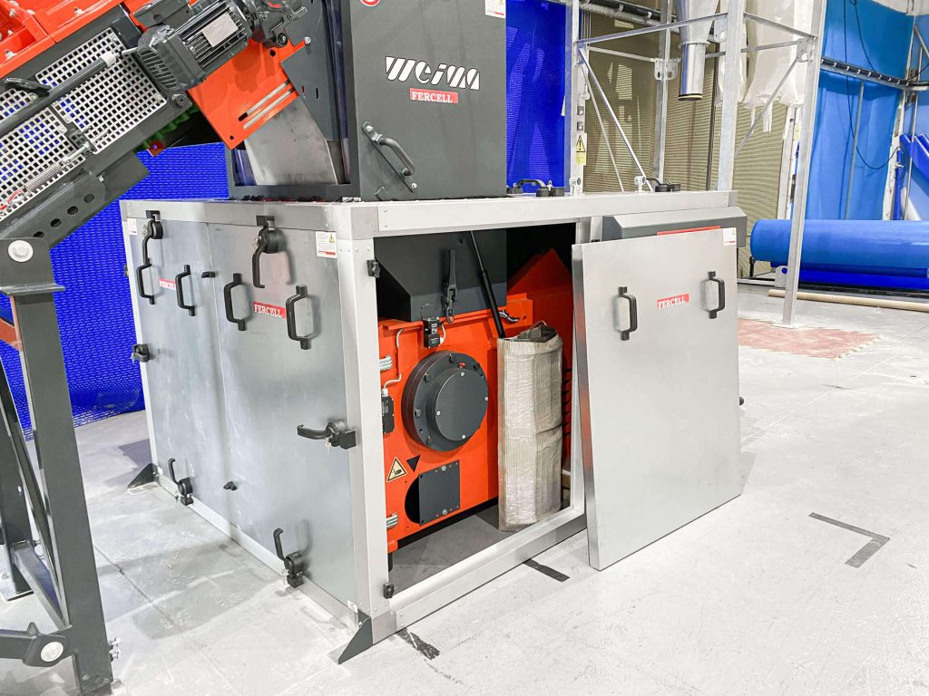 open noise reduction box of weima wnz granulator