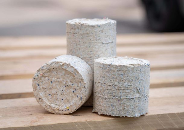 Briquettes with a diameter of 80 mm