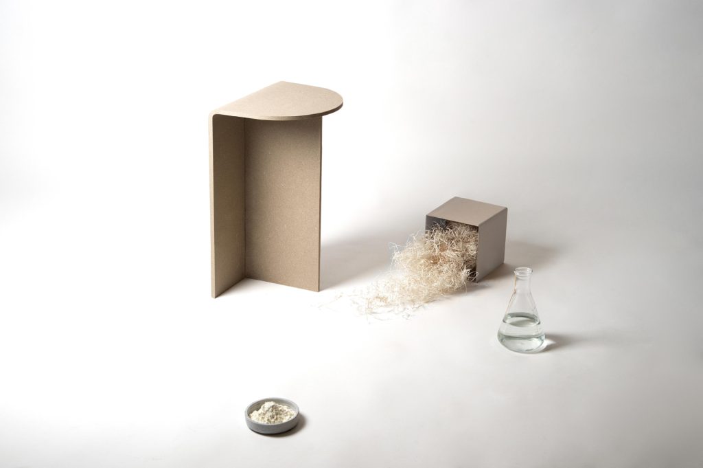 Superwood furniture on a white floor