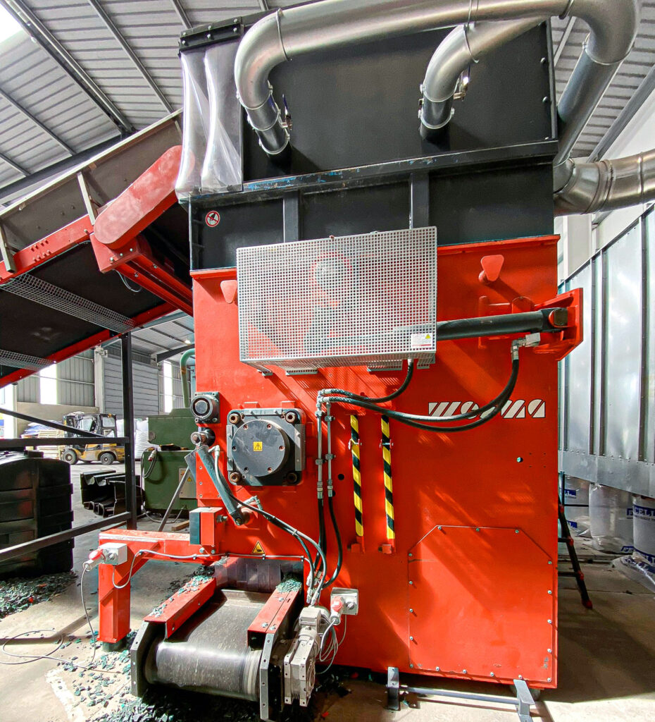 Filter and extraction unit of the W5.14 shredder